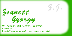 zsanett gyorgy business card